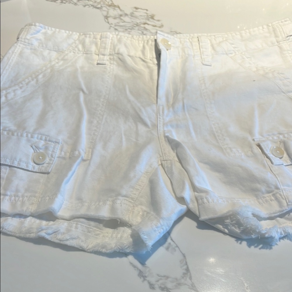 Nordstrom White Cargo Shorts Lightweight Casual